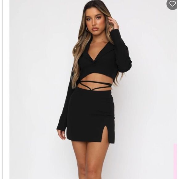 WHITE FOX BOUTIQUE Blazer Cropped Creative Director Black Size XS - Picture 5 of 12